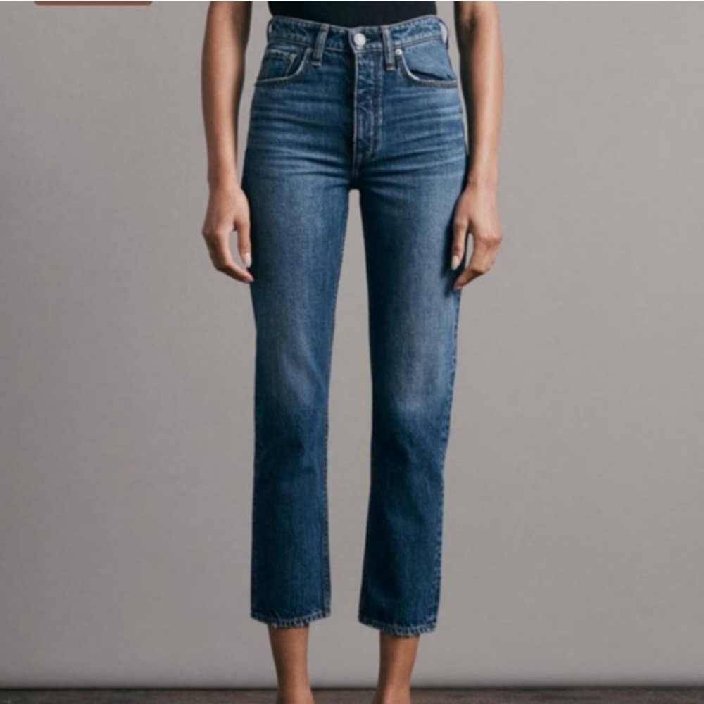 Rag & Bone Size 33 Nina High Rise Ankle Cigarette Jean NWT